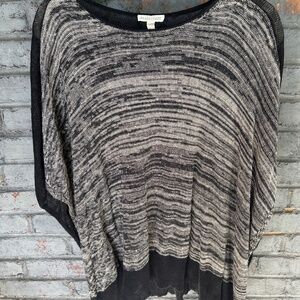 Eileen Fisher linen oversized poncho with extra wide arm holes